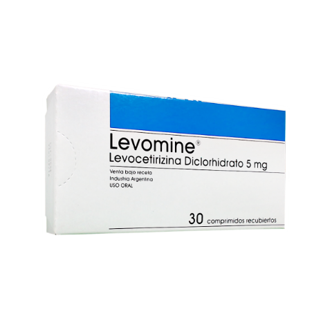 Levomine Levocetirizina 5 mg Andrómaco Caja x 30 Comprimidos