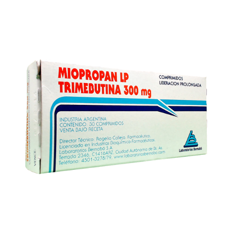 Miopropan Trimebutina 300 mg Bernabó Caja x 30 Comprimidos