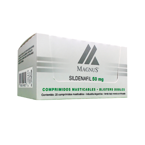 Magnus Sildenafil 50 mg Sidus Caja x 20 Comprimidos
