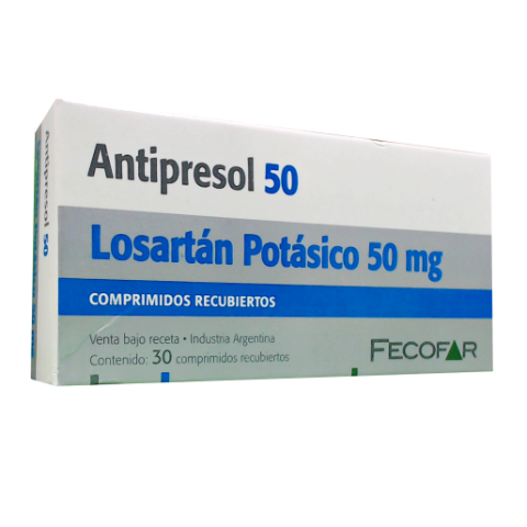 Antipresol Losartan 50 mg Fecofar Caja x 30 Comprimidos