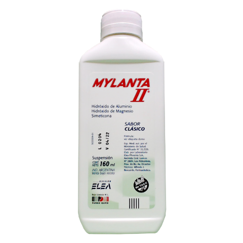Mylanta Li Hidróxido De Aluminio + Hidróxido De Magnesio + Simeticona 8g/8g/0.6g/100ml Elea Phoenix Suspensión Oral x 160 ml