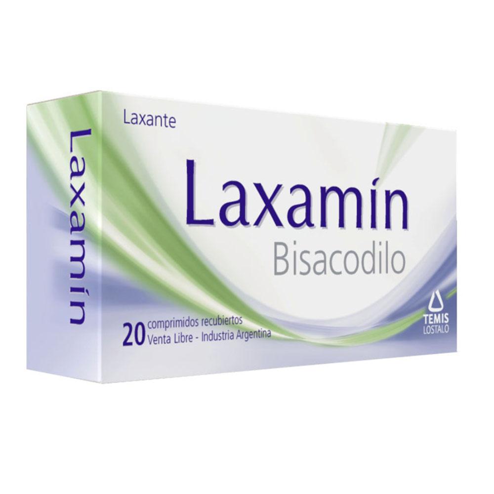 Laxamin Bisacodilo 5 mg Temis Caja x 20 Comprimidos