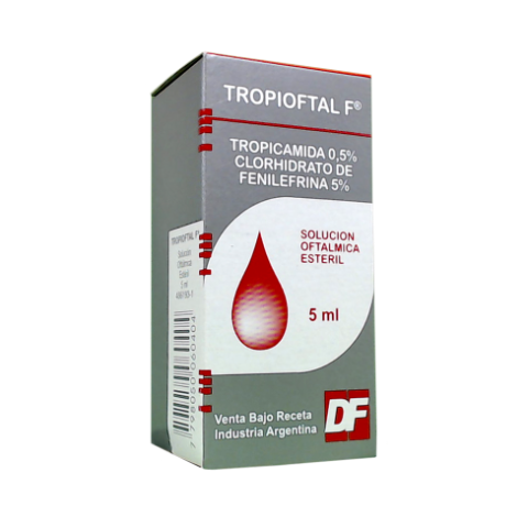 Tropioftal Tropicamida + Fenilefrina Clorhidrato 0,05%/5% Denver Solución Oftálmica Frasco x 5 ml