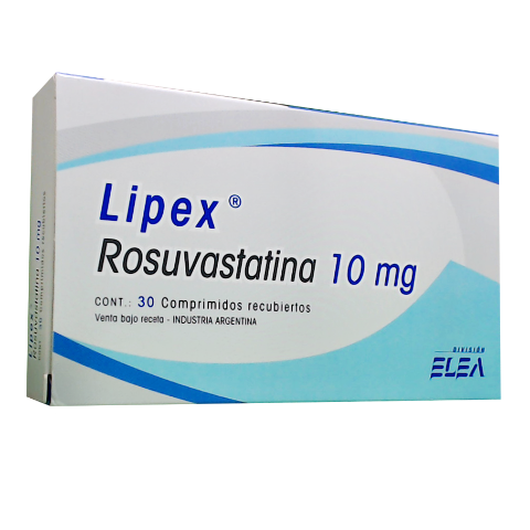 Lipex Rosuvastatina 10 mg Elea Phoenix Caja x 30 Comprimidos