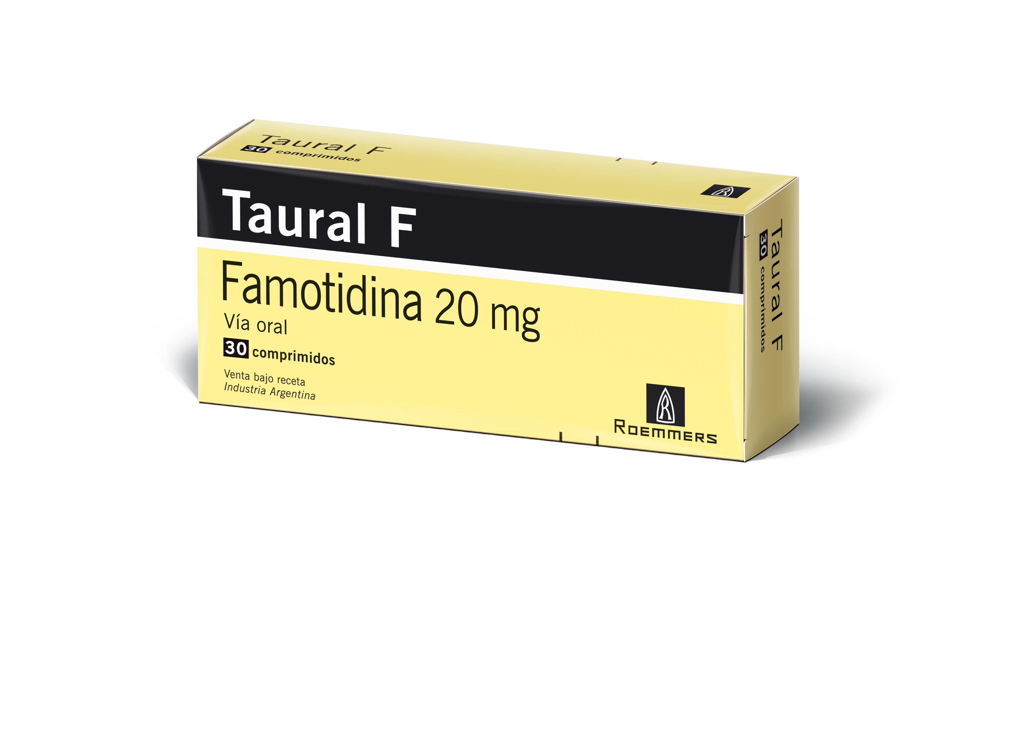 Taural Famotidina 20 mg Roemmers Caja x 30 Comprimidos