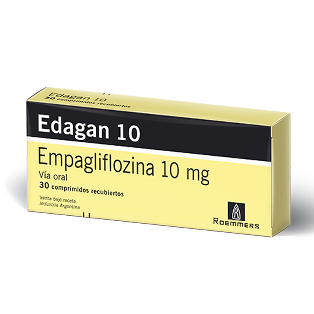 Edagan Empagliflozina 10 mg Roemmers Caja x 30 Comprimidos