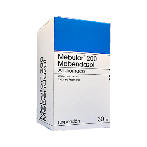Mebutar 200 Mebendazolg/100 ml Andrómaco Suspensión Oral x Frasco x 30 ml