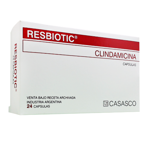 Resbiotic Clindamicina 300 mg Casasco Caja x 24 Cápsulas