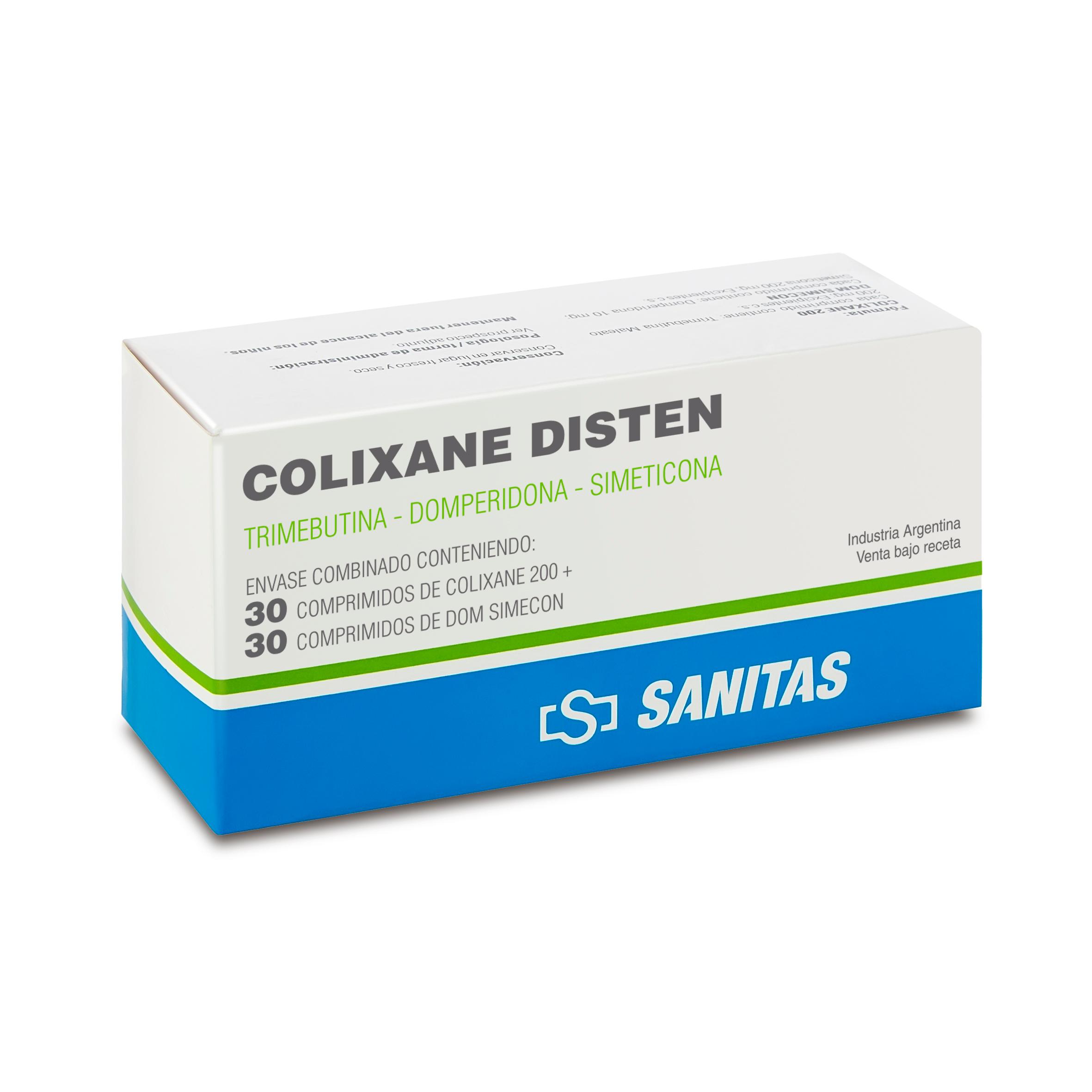 Colixane Trimebutina + Simeticona 200mg/120mg Austral Caja x 60 Comprimidos