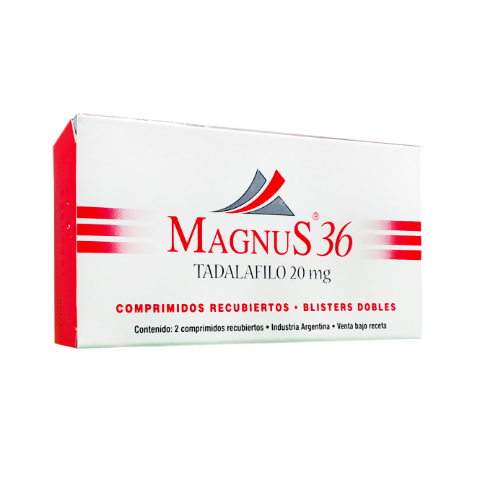 Magnus 36 Tadalafilo 20 mg Sidus Caja x 2 Comprimidos