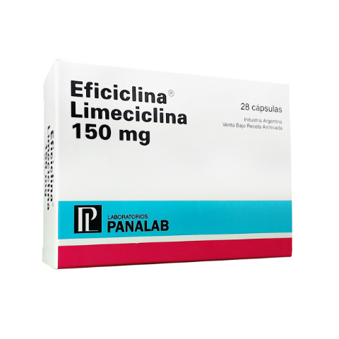 Eficiclina Limeciclina 150 mg Panalab Caja x 28 Cápsulas