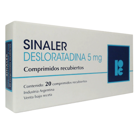 Sinaler Desloratadina 5 mg Cassará Caja x 20 Comprimidos