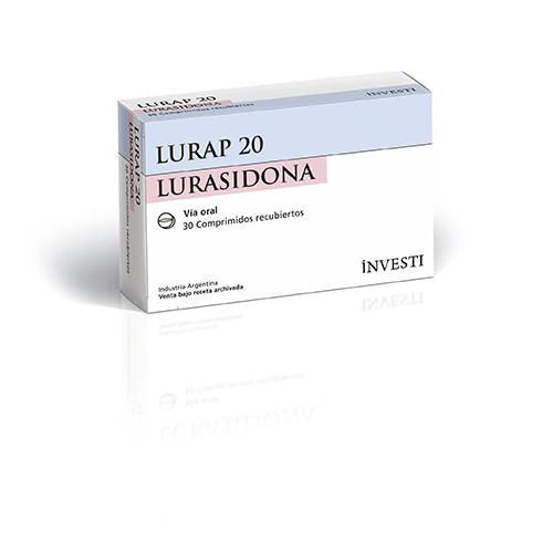 Lurap 20 Lurasidona Clorhidrato 20 mg Siegfried Caja x 30 Comprimidos