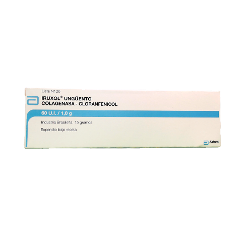 Iruxol Cloranfenicol + Colagenasa 1g/60ui Abbott Ungüento x 15 g