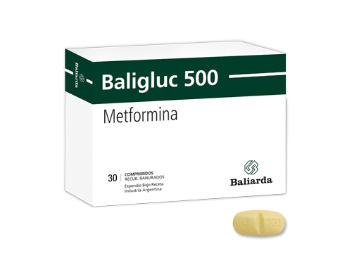 Baligluc 500 Metformina 500 mg Baliarda Caja x 30 Comprimidos