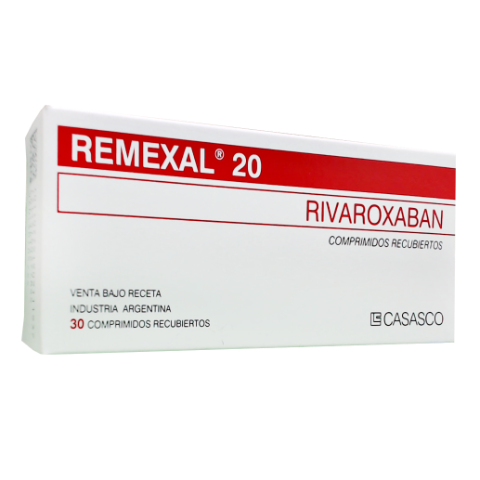 Remexal Rivaroxaban 20 mg Casasco Caja x 30 Comprimidos