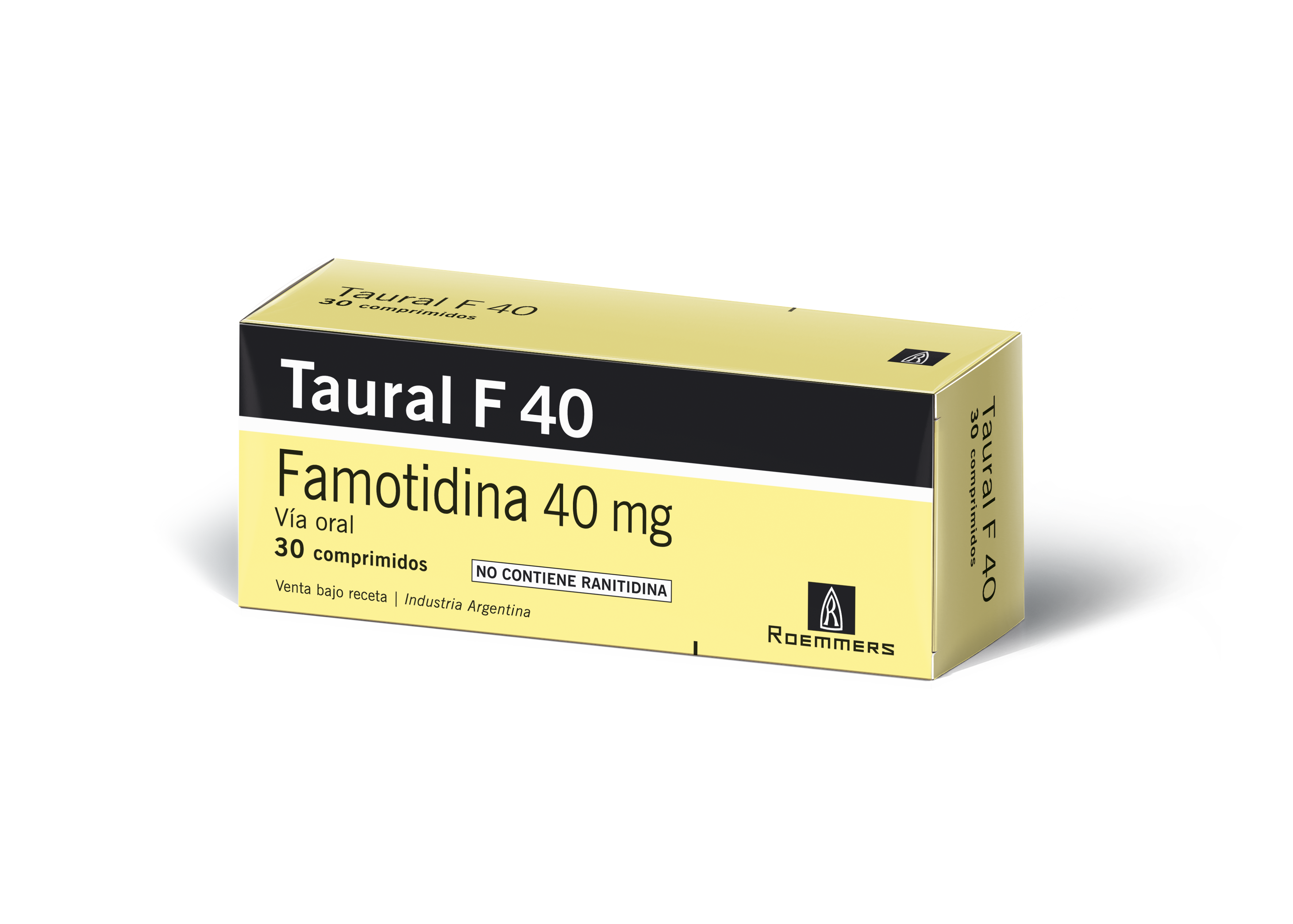 Taural Famotidina 40 mg Roemmers Caja x 30 Comprimidos