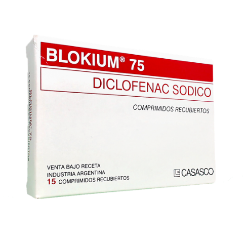 Blokium Diclofenaco Sódico 75 mg Casasco Caja x 15 Comprimidos