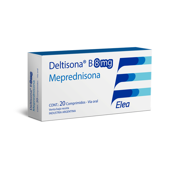 Deltisona B Meprednisona 8 mg Elea Phoenix Caja x 20 Comprimidos