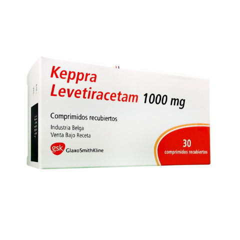 Keppra Levetiracetam 1000 mg GSK Caja x 30 Comprimidos