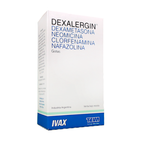Dexalergin Neomicina Sulfato 500 mg Ivax Gotas Frasco x 60 ml