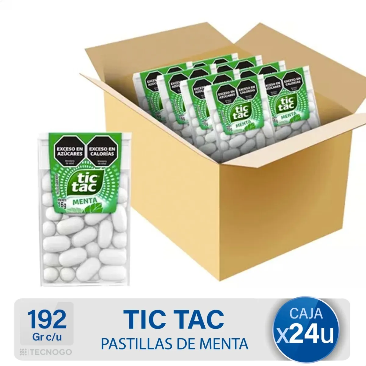 Pastillas Tic Tac Sabor Menta Estuche x 49 gr