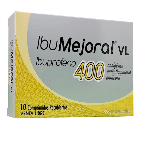Ibumejoral Ibuprofeno 400 mg Gramon Millet Caja x 10 Comprimidos