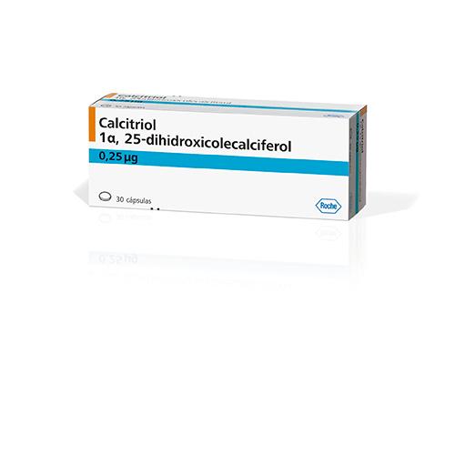 Calcitriol Calcitriol 0,25 mcg Siegfried Caja x 30 Cápsulas