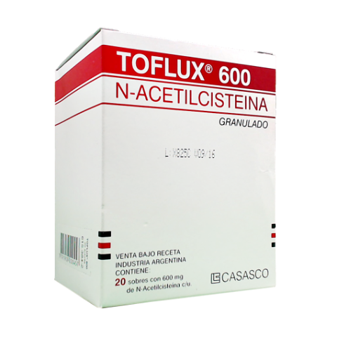 Toflux N Acetilcisteína 600 mg Casasco 20 Envase x 600 mg 