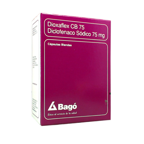 Dioxaflex Diclofenaco Sódico 75 mg Bagó Caja x 30 Cápsulas