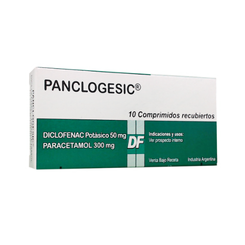 Panclogesic Diclofenaco Potásico 50 mg Denver Farma Caja x 10 Comprimidos