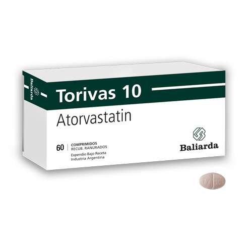 TorIvaxs Atorvastatina 10 mg Baliarda Caja x 60 Comprimidos