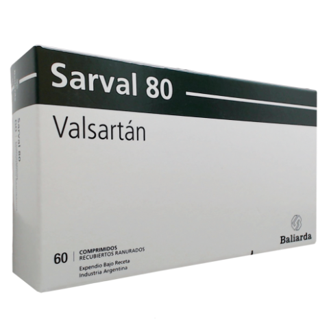 Sarval Valsartan 80 mg Baliarda Caja x 60 Comprimidos
