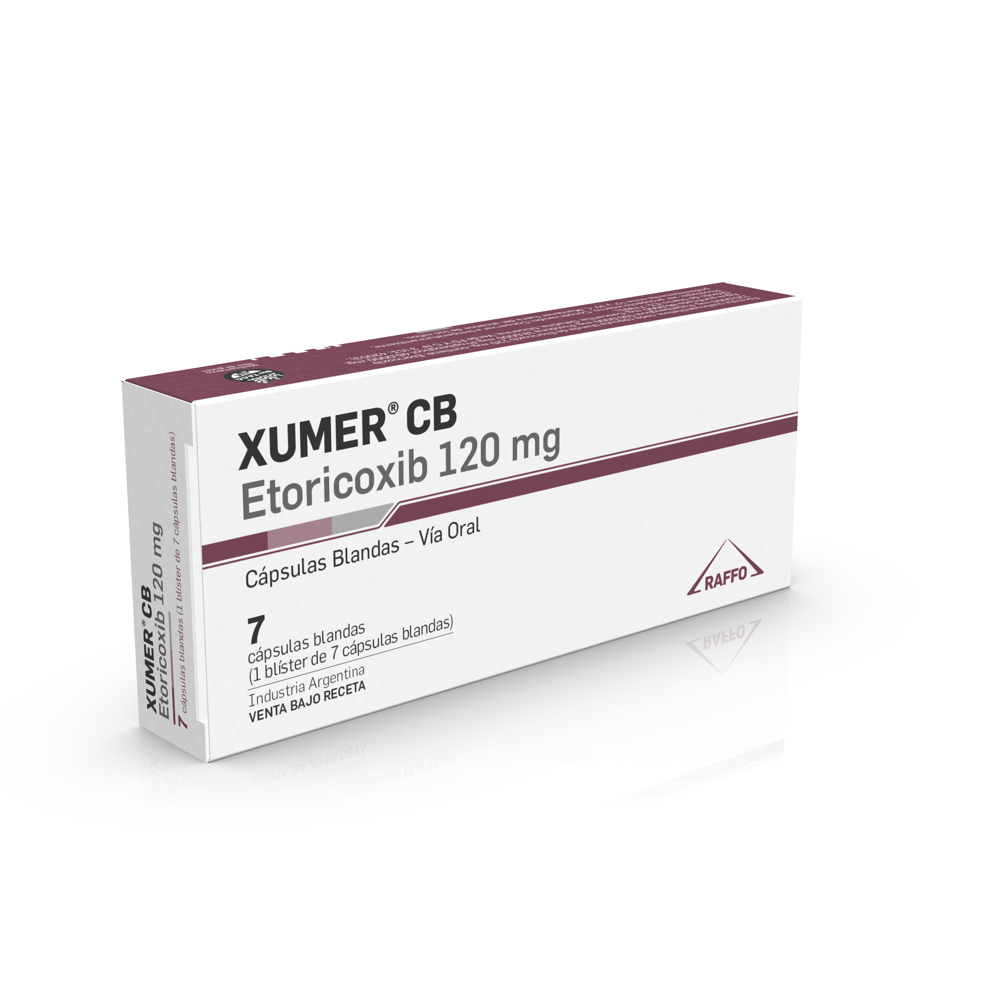 Xumer Etoricoib 120 mg Monte Verde Caja x 7 Cápsulas