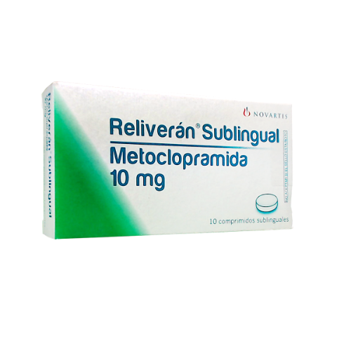 Reliveran Metoclopramida 10 mg Gador Caja x 10 Comprimidos