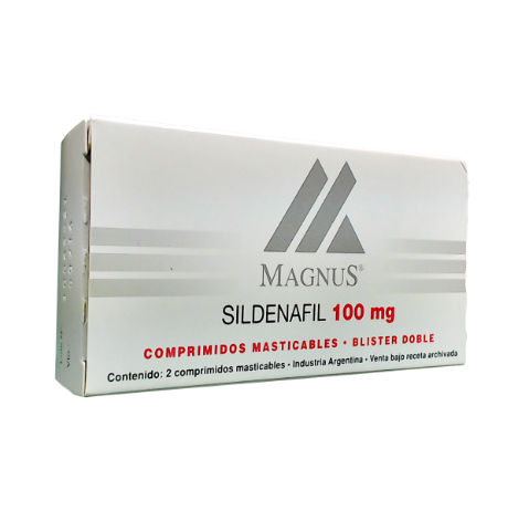Magnus Sildenafil 100 mg Sidus Caja x 2 Comprimidos