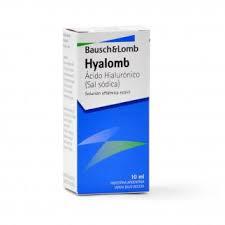 Hyalomb Hialuronato de sodio 0.300 g Bausch & Lomb Solución Oftálmica Frasco x 10 ml