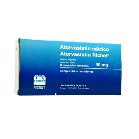 //ATORVASTATIN RICHET 40 MG COMP.REC. X 30