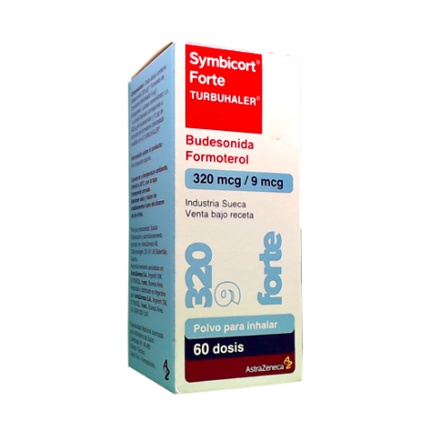 Symbicort Forte Budesonida + Formoterol 320mcg/9 mcg Astrazeneca Aerosol x 60 Dosis