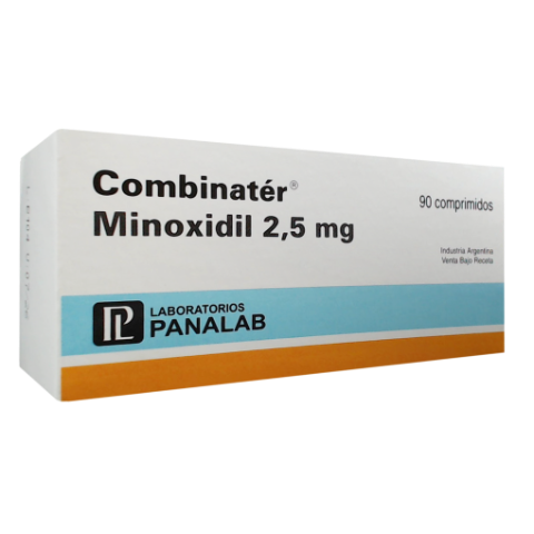 Combinater Minoxidil 2,5mg Panalab Caja x 90 Comprimidos