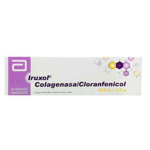 Iruxol Cloranfenicol + Colagenasa 1g/60ui Abbott Ungüento x 30 g