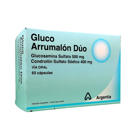 Gluco Arrumalon Duo Glucosamina + Condroitin 500mg/400 mg Siegfried Caja x 60 Cápsulas