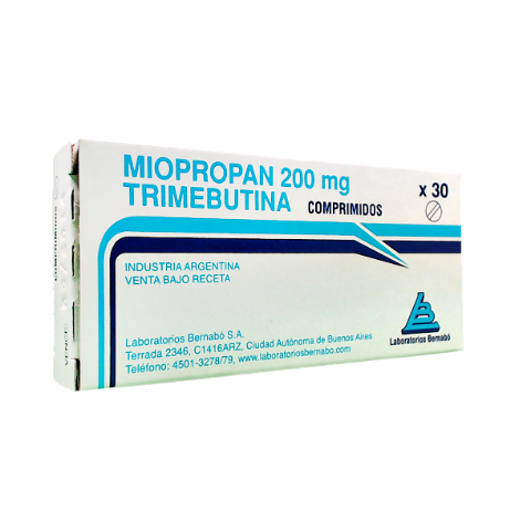 Miopropan Trimebutina 200 mg Bernabó Caja x 30 Comprimidos