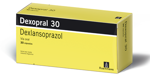 Dexopral Delansoprazol 60 mg Roemmers Caja x 30 Cápsulas