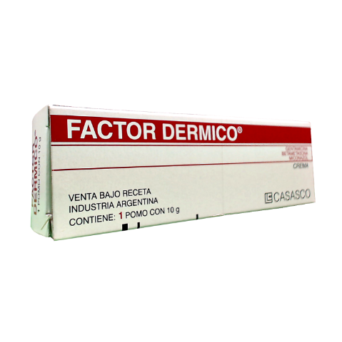 Factor Dérmico Betametasona 17-Valerato + Miconazol Nitrato + Gentamicina 0.1 g %/2 g %/0.1 g % Casasco Crema x 10 g