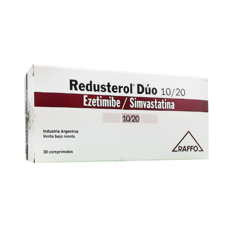 Redusterol Duo Ezetimiba + Simvastatina 10mg/20mg Monte Verde Caja x 30 Comprimidos