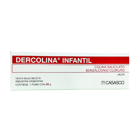 Dercolina Infantil Colina Salicilato + Benzalconio 8.7g/0.01g Casasco Jalea x 20 ml