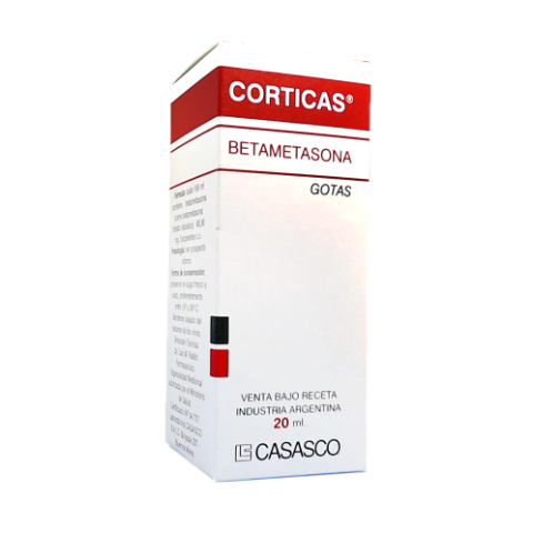 Corticas Betametasona 60 mg Casasco Gotas Frasco x 20 ml