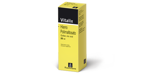 Vitalix Hierro 100 mg Roemmers Caja x 30 Comprimidos