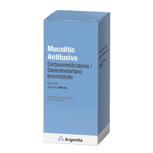 Mucolitic Antitusivo Detrometorfano + Carboximetilcisteina 100mg/3g Roemmers Jarabe x 100 ml